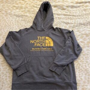 The North Face Gray and Yellow Sweater Classic Pullover